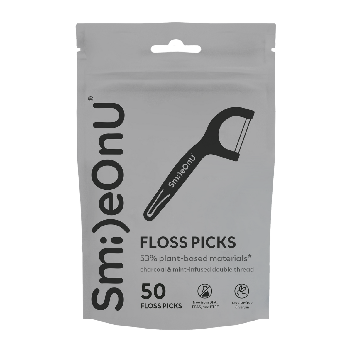 Charcoal Floss Picks 50ct