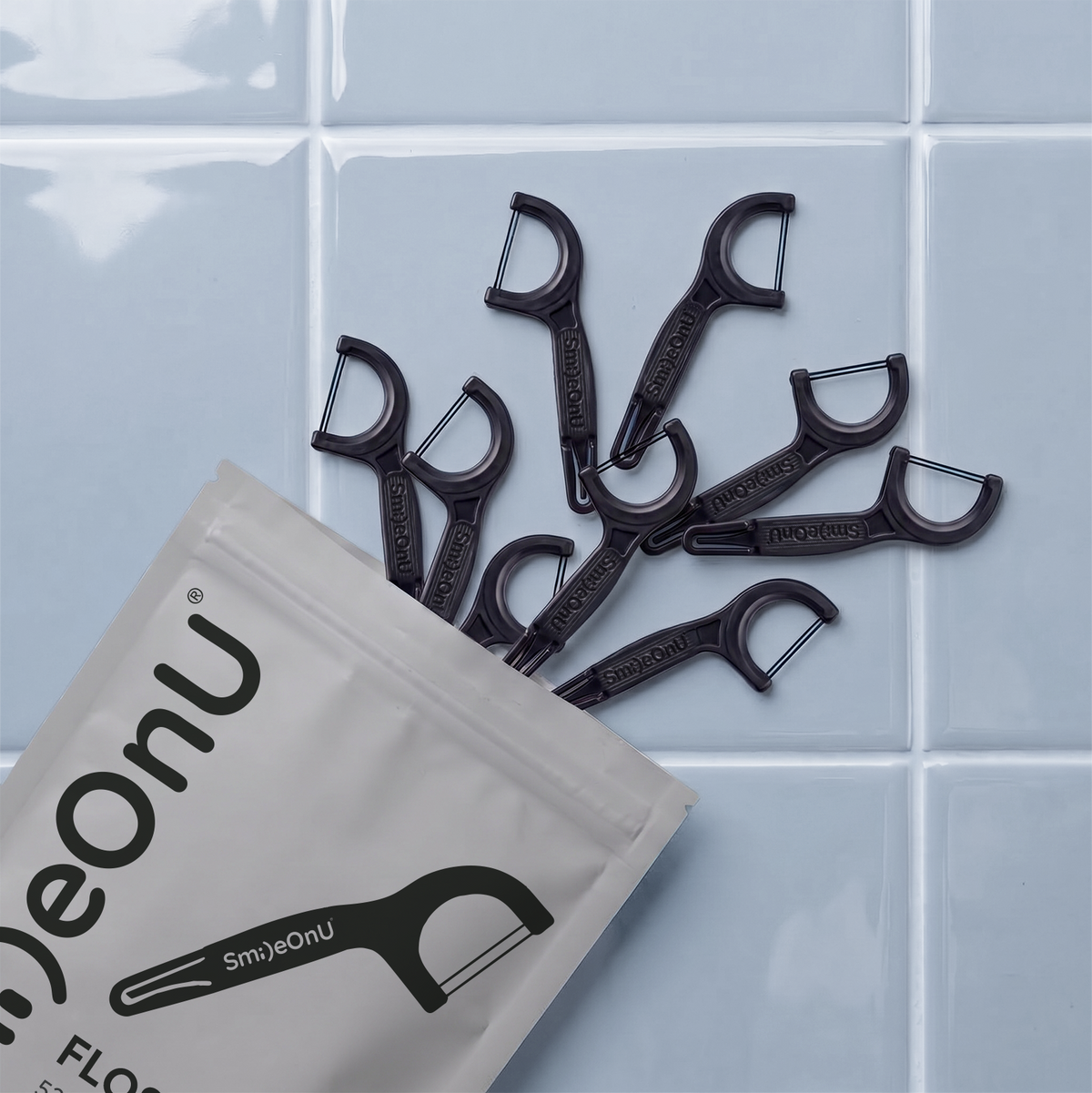 Charcoal Floss Picks 50ct